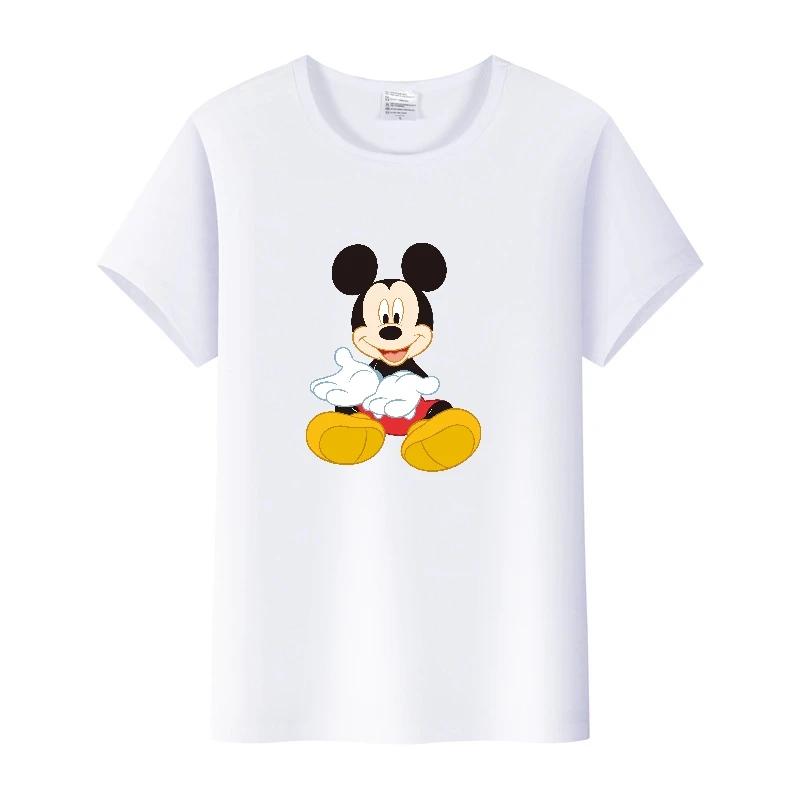 Vintage Disney Cartoon Men Tshirt Tops Summer Blouses Women Short Sleeve T-shirt Gothic Tee Ladies Mickey Mouse Graphic Clothes