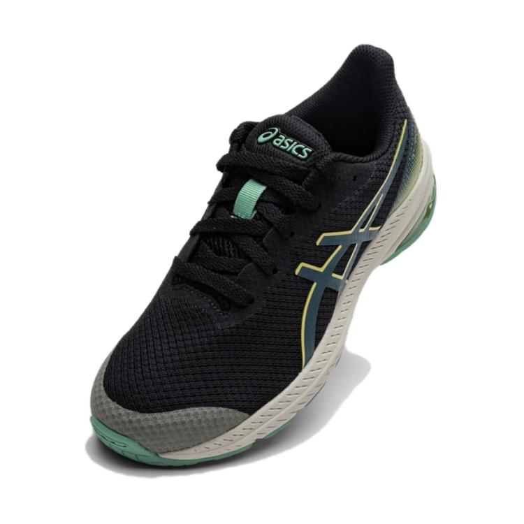 Asics GT 1000 12 Низкие детские беговые кроссовки Черный Белый 1014A362-001