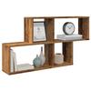 VidaXL Wall Shelf Old Wood 100x18x53 Cm Engineered Wood, Cube Wall Shelf, Wall Cabinet, Floating Shelf, 856592