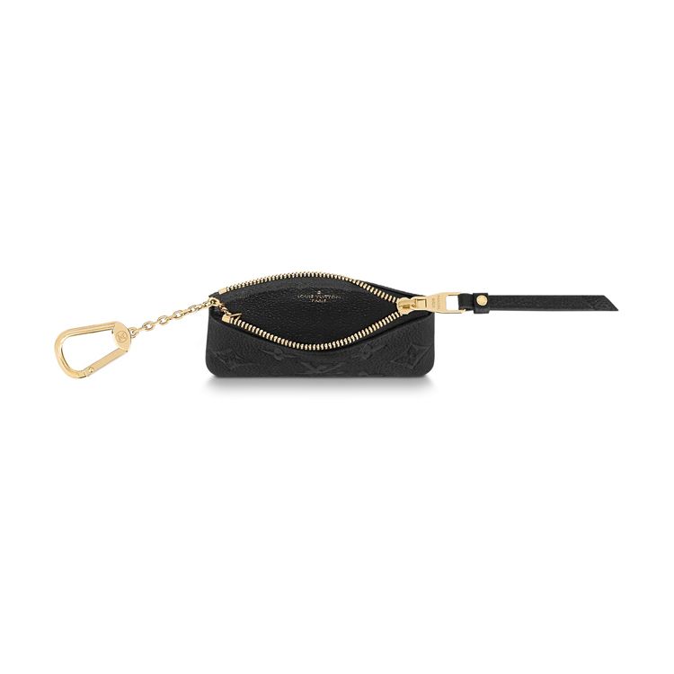 Louis Vuitton Кошелек для ключей Черный Монограмма с тиснением Кожа Empreinte Коровья кожа Женские кошельки M80879