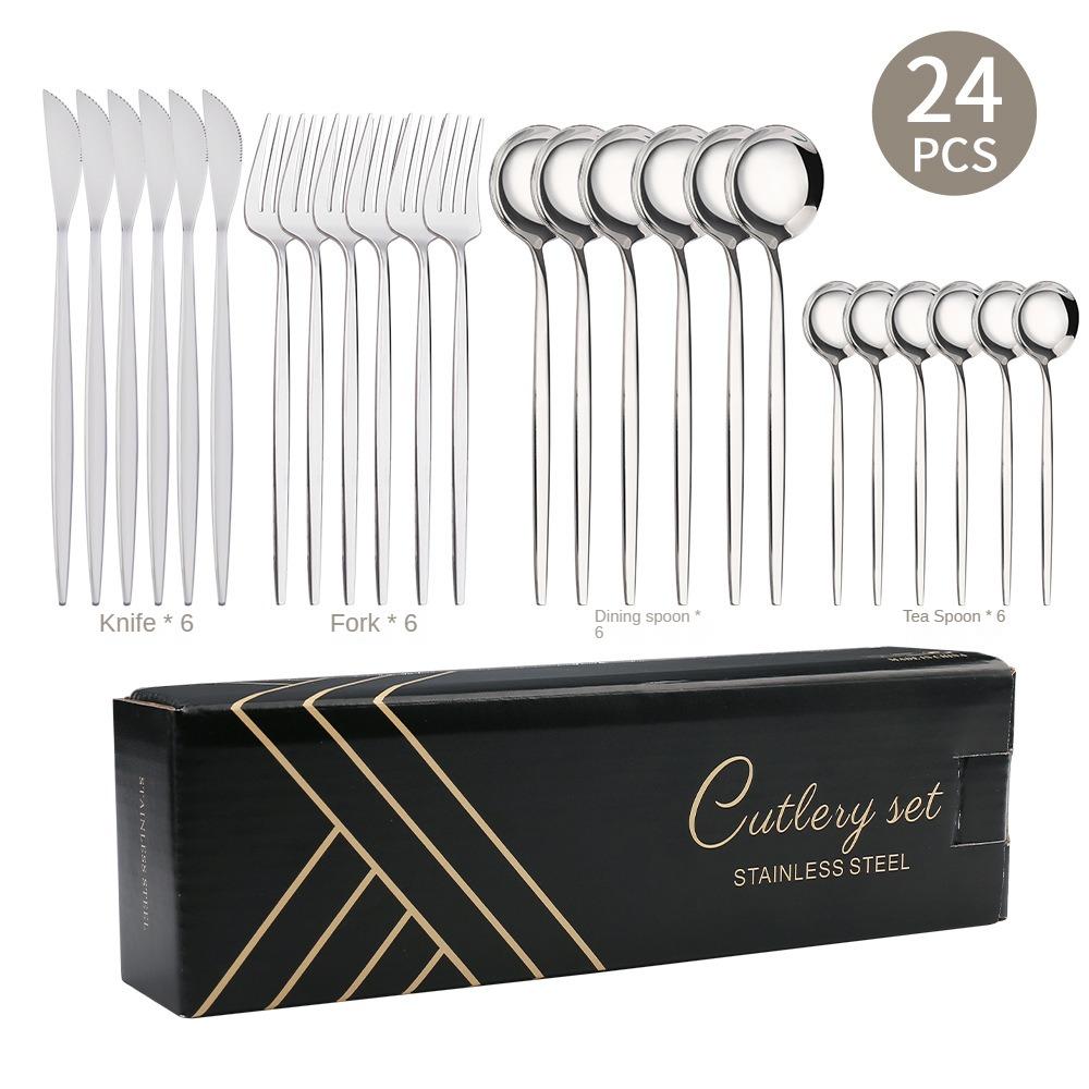HANYANG 410 Посуда из нержавеющей стали. Товары для семейного отеля. Набор ножей, вилок и ложек для стейка. Посуда в западном стиле.