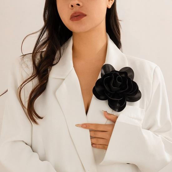 Yousheng Женская брошь-корсаж из ткани в форме цветка, противоскользящая, для костюма, воротника, шляпы, шарфа, украшения для платья, прищепка для выпускного бала, украшения для одежды