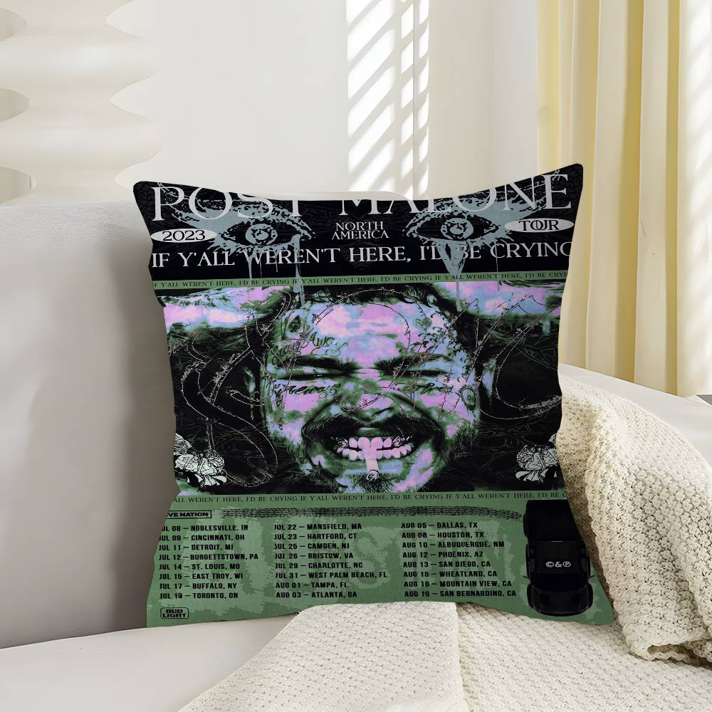Singer Post M-Malone Pillow Cushion Cover Pillowcase Living Room Sofa Home Decor