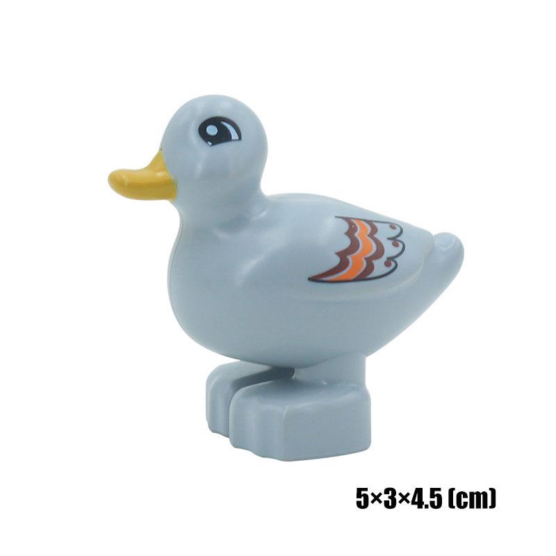 Big Size Building Blocks Animal Accessorie Compatible Duplo Rabbit Fish Bear Chicken Pig Duck Dog Cat Horse Cow Sheep Toys Gifts