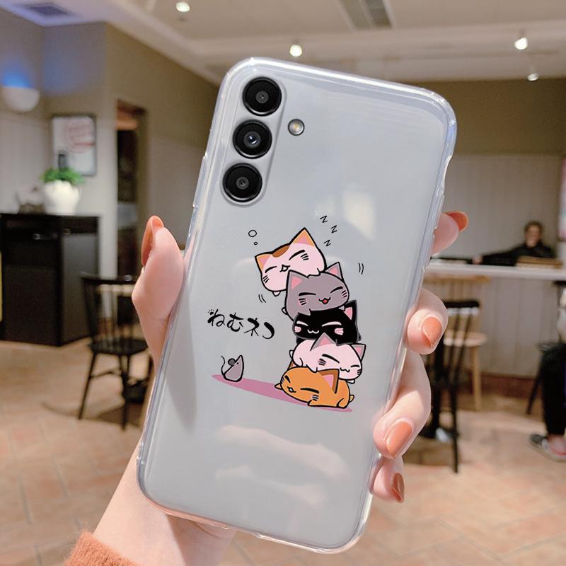 Чехол для Samsung A54 5G 6,4 дюйма Чехол-маска Мягкий силикон Прозрачный ТПУ Чехол для телефона Для Samsung Galaxy A14 A24 A34 A17 A37 A57 Fundas