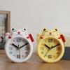 White Lucky Cat Alarm Clock Creative Table Clock Kids Alarm Clock  Kids Bedroom