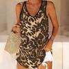 3D майки с леопардовым принтом для женщин для тренировок, йоги, спортзала, летние спортивные футболки с принтом, жилеты больших размеров