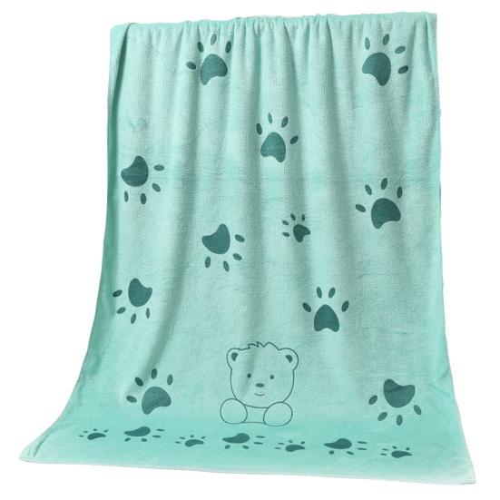 Банное полотенце Сильная впитываемость воды Быстросохнущее Мультяшный принт Комфорт Дети Впитывающее полотенце для душа Принадлежности для ванной