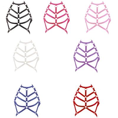 Панк Стиль Черная Поясная Цепь Ремень Искусственная Кожа Утягивающая Повязка на Живот Фестивальное Платье для Музыкальных Фестивалей и Вечеринок