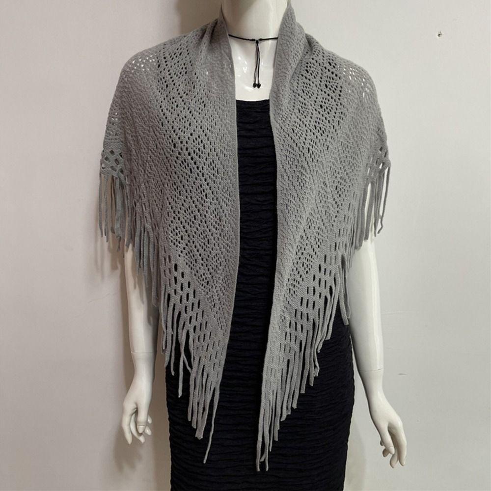 Windproof Thermal Neck Warmer Bib Temperament Cardigan Triangle Scarves Shawl Women Lady Girl