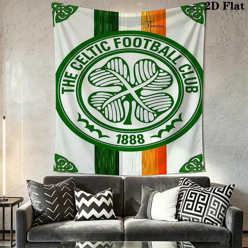 Celtic Football Club B Wall Hanging Printed Fabric Blanket Decorative Tapestries for Bedroom Living Room Home Decor