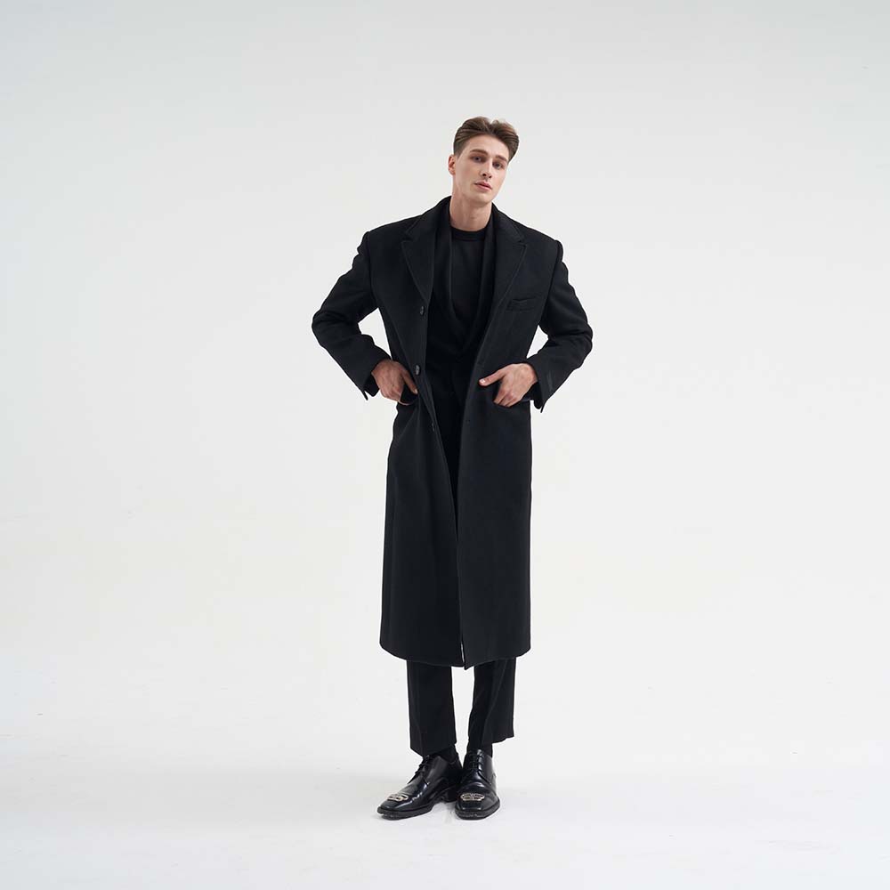 Choiyoung Oversized Chesterfield Coat Black