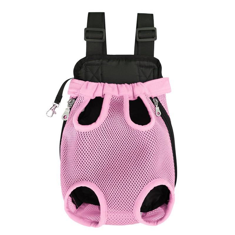 Pet Carrier Bag Double Shoulder Breathable Portable Travel Pet Dog Carrying Backpack Mesh Carrier Front Bag For Small Dog Cats
