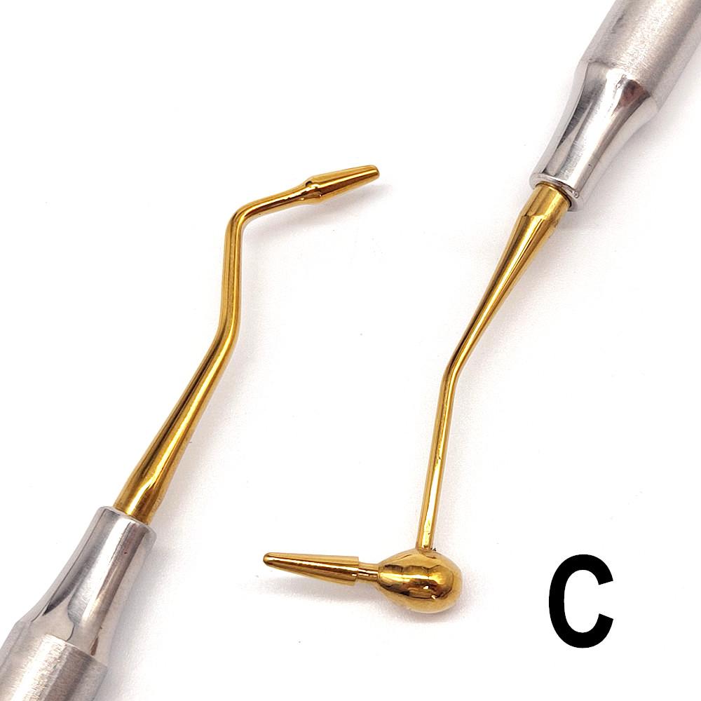 Dental Composite Resin Filling Spatula Titanium Plated Head Resin Filler Set Dental Teeth Whitening RestorationTool