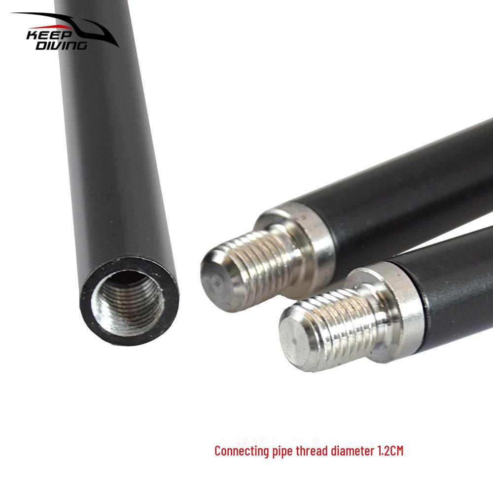 Трехсекционная алюминиевая копье-удочка: Портативное снаряжение для дайвинга, рыбалки и охоты с одинарным шипом для подводного использования