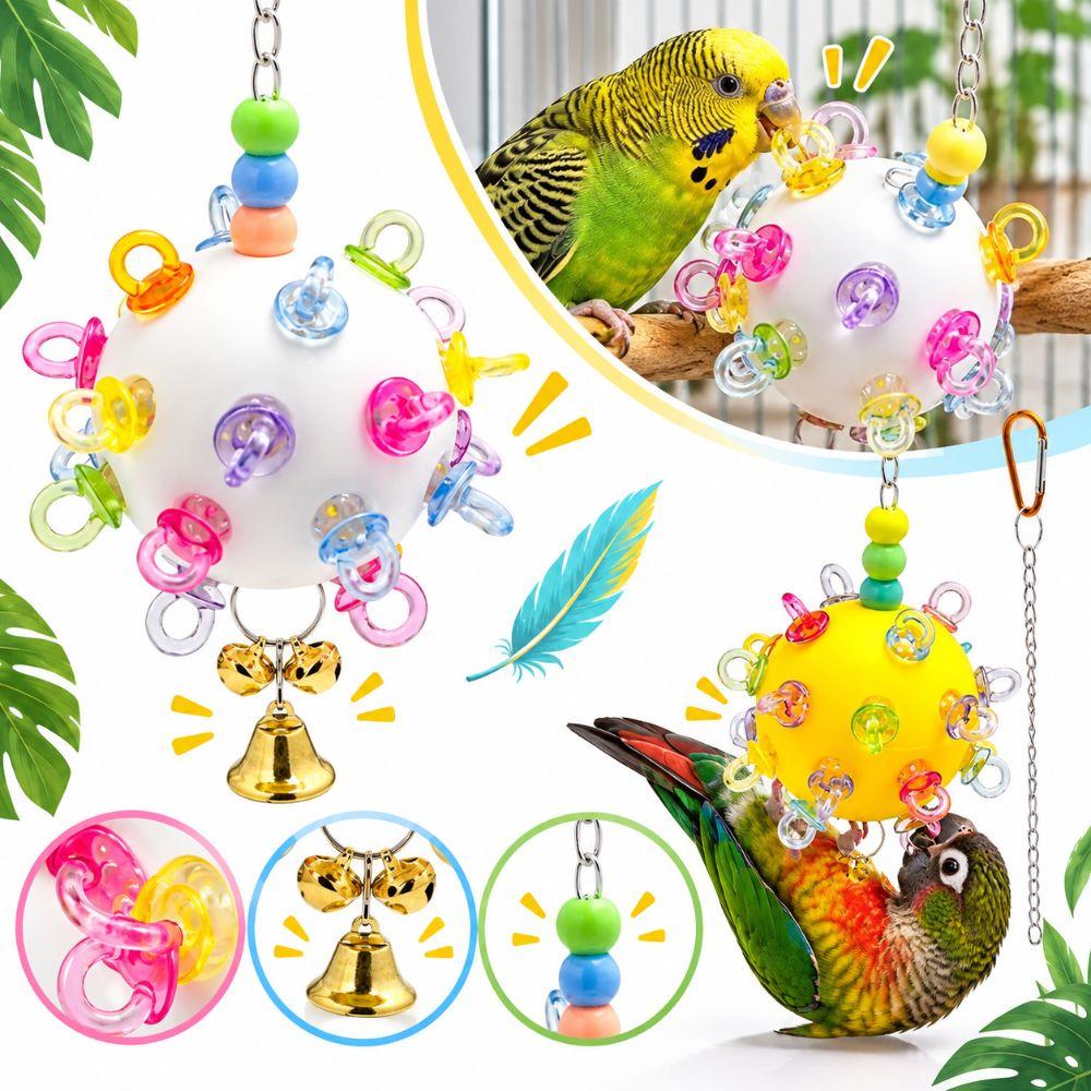 Bite Resistant Bird Chew Ball Detachable Bird Cage Toy New Parrot Activity Ball  Cockatiel