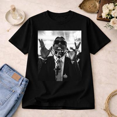 Летняя мода 2026 Модная футболка с принтом ASAP Rocky, Футболка с туром по хип-хопу 90-х, Винтажная футболка с изображением рэп-исполнителя, Унисекс, Подарок для любителя музыки