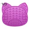 Pet Slow Feeder Bowl Silicone Dog Lick Mat with Suction Cup, Peanut Butter Licking Anti-choke for Dogs Cats, Anti-Slip Pad Soft