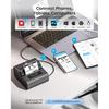 Принтер этикеток Phomemo M221, Новый улучшенный 3-дюймовый Bluetooth-термопринтер, Проще и стабильнее, для товаров, адресов, штрих-кодов, малого бизнеса, Портативные этикетки
