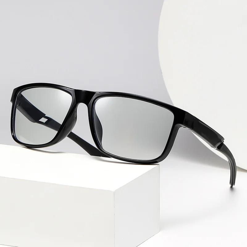 New Photochromic Myopia Glasses Neutral Fashion Full Frame Outdoor Sports Myopia Glasses Hd Blue Light Blocking Glasses To -4.0