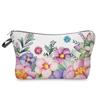Women Flower Print Cosmetic Bag Toiletries Organize Travel Storage Case ARI