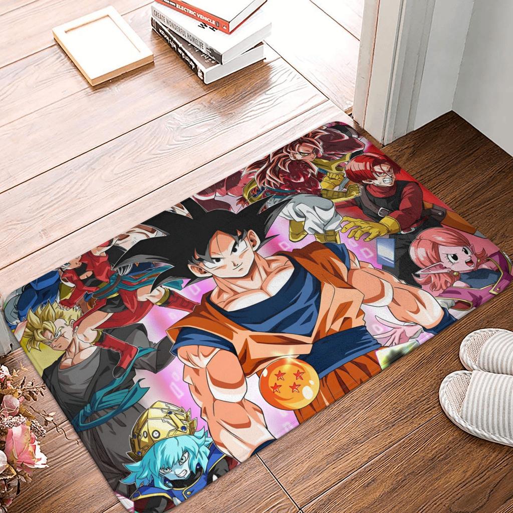Goku Anime Dragon Ball Doormat Mat Anti-Slip Kitchen Bathroom Toilet Rug Carpet 40*60cm