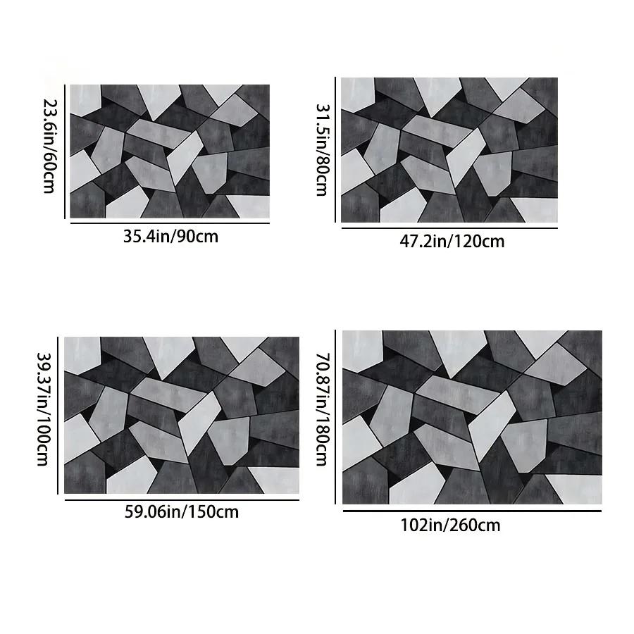 Современный геометрический ковер для гостиной, декора, дивана, стола, большой площади, коврики для спальни, прикроватной тумбочки, коврик для прихожей, балкона, напольный коврик