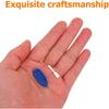 20Set Miniature Resin Rowboat with Oars Dark Blue Tiny Boat Model for Dollhouse Cake Topper DIY Craft Projects Beach Theme Party Decor