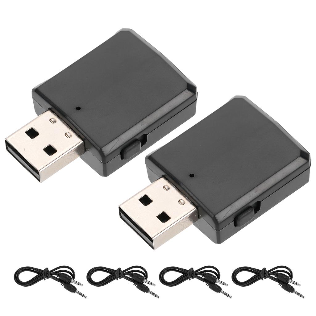 2Pcs Bluetooth 5.0 O Transmitter Receiver 2 In 1 Adapter for TV Car Computer