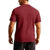 Mens Summer Sports Casual Loose Breathable Jacquard Crew Neck Short Sleeve Shirt