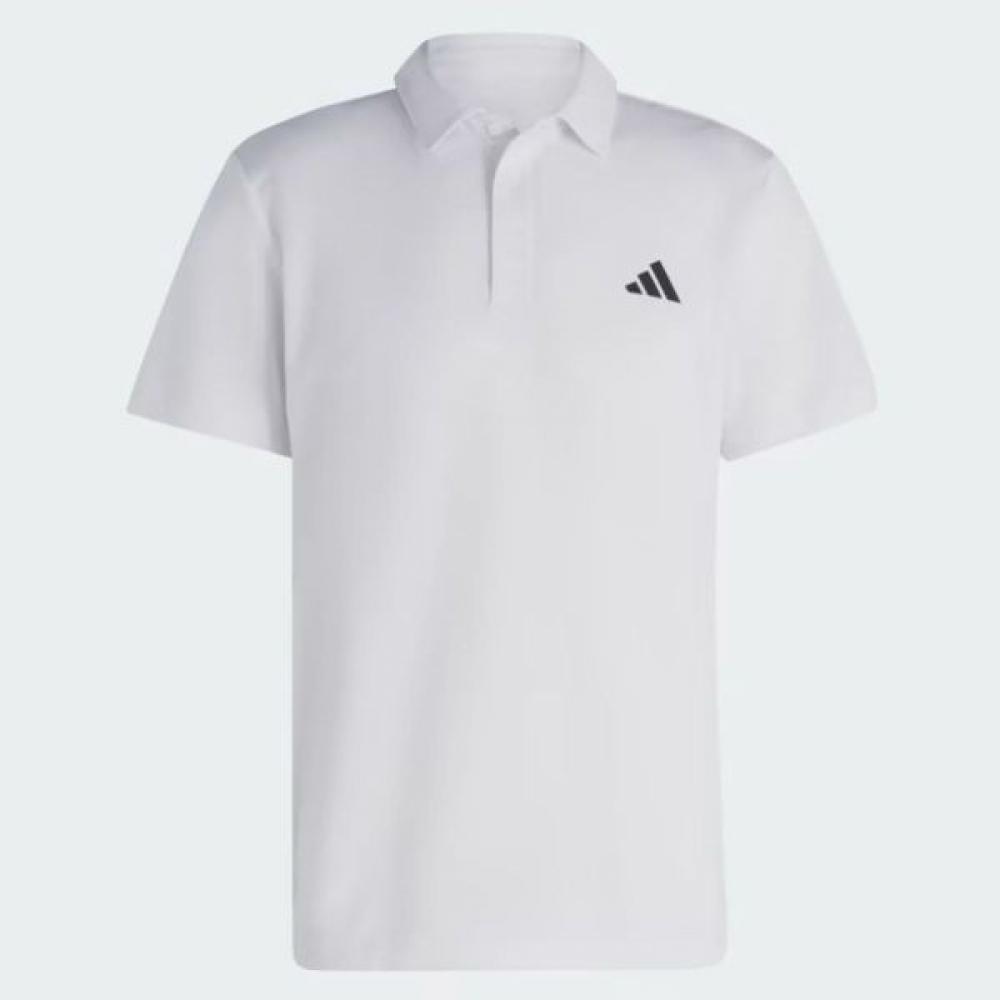 Adidas Unisex Tennis Fab Polo Shirt Functional Karati Regular Fit White