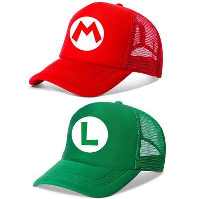 Детская мультяшная сетчатая кепка Mario для защиты от солнца - Дышащая теневая шляпа