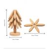 Non-slip Wooden Trivets Foldable Heat Resistant Coasters Multifunctional Insulation Pads  Kitchen