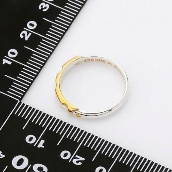 THE KISS Size 13 Winnie the Cubic Zirconia Silver Ring DI-SR703CB [Disney Collection] Pooh/Honey