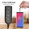 4-портовый USB 5 Мбит/с 1.1 высокоскоростной мини-концентратор с рисунком 2.0 адаптер расширитель компьютерный разветвитель
