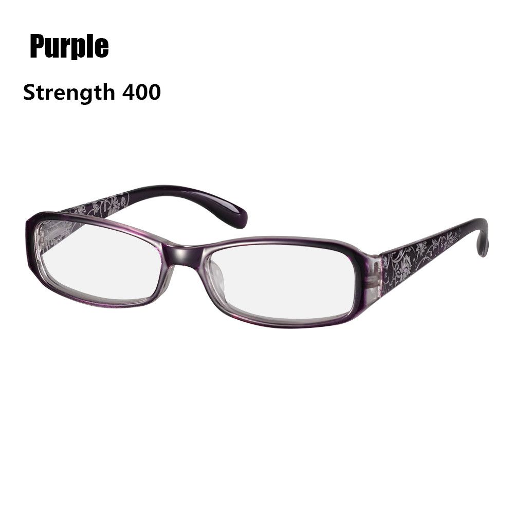 Flower Ultra Light Resin Spring Hinge Eyeglasses Reading Glasses +1.00~+4.0 Diopter Vision Care