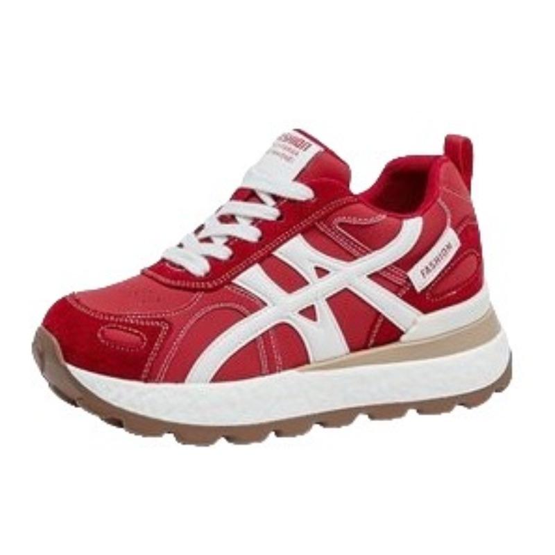 Небольшое увеличение внутренней высоты и легкие женские осенние новые дышащие повседневные спортивные туфли-папы