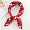 2021 Small Size Women Scarf Fashion Print Silk Scarves Square Neck Office Satin Handkerchief Bandana Foulard
