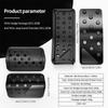 Aluminum Alloy Pedal Cover For Jeep Grand Cherokee 2011-2024 2025 Dodge Durango 2011-2024 2025 No Drilling Aluminum Brake And Accelerator Pedal