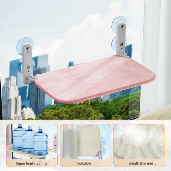 Складной гамак для кошек, дышащий сетчатый тканевый чехол, беспроводная кровать для кошек с 4 присосками, беспроводная стальная рама, оконный насест для принятия солнечных ванн в помещении