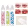 Colorful Rolling Ball Lip Glaze,Transparent Lip Balm,glossy Glass Lips Moisturizing Lip Oil