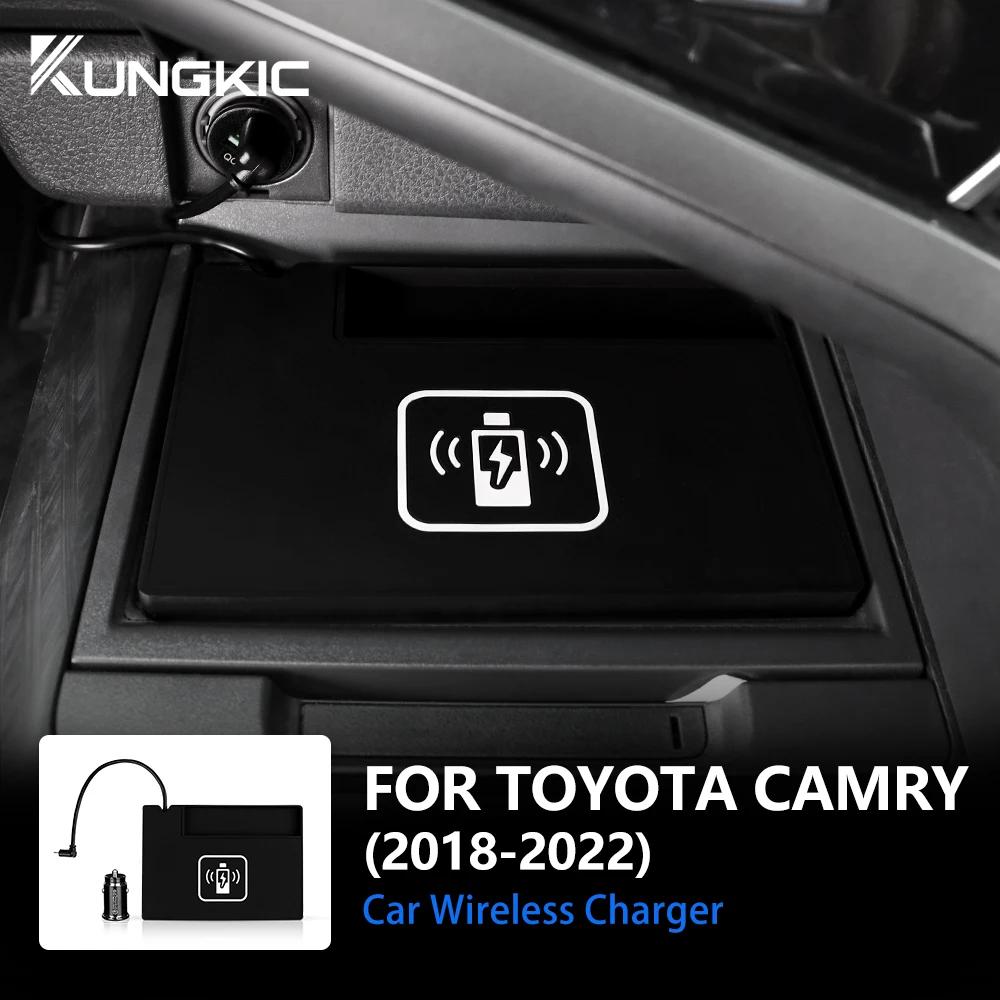 For Toyota Camry 70 XV70 2018 2019 2020 2021 2022 Car Wireless Charger Mobile Phone Fast Charging Holder 15W Charger Board