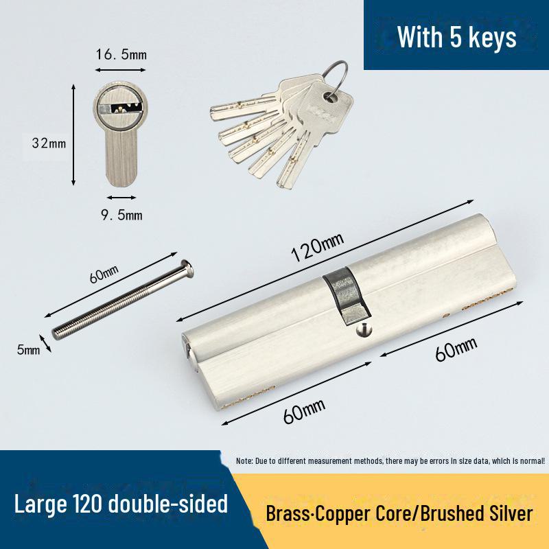 Универсальная ручка-замок для противопожарной двери с медным сердечником для спален и деревянных дверей, размер 70