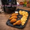 Non-Stick Air Fryer Grill Plate Square Air Fryer Tray Food Grade Grill Pan  Easy Clean