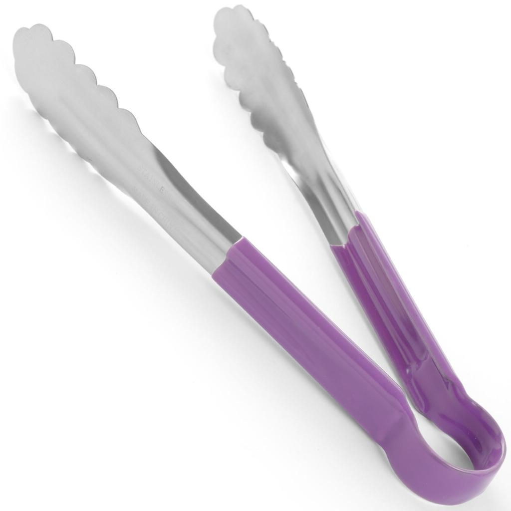HENDI 171882 purple HACCP serving tongs