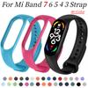 Силиконовый ремешок для Xiaomi Mi Band 7 6 5 4 3 Ремешок Спортивный Умные Часы Браслет Аксессуары для Mi Band 3 4 5 6 7 Дышащий Ремень