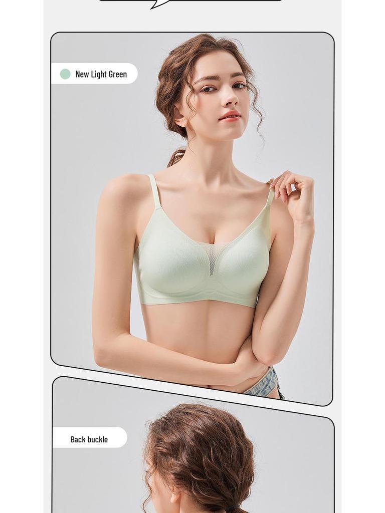 Soft Support Seamless Bra for Young Women - Wire-Free, Light Color, Thin Cup