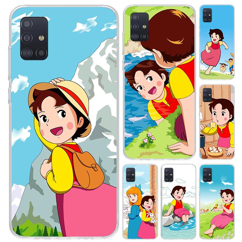 Heidi Cute Cartoon Phone Case for Samsung Galaxy A52 A32 A22 A12 A02S A50S A30S A10S Note 20 Ultra 10 Plus S10 A31 A20 A71 A72 G
