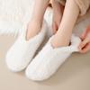 Мягкие флисовые носки-тапочки, пушистые зимние теплые носки, милые толстые термоноски для женщин