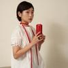 string knit scarf (red)